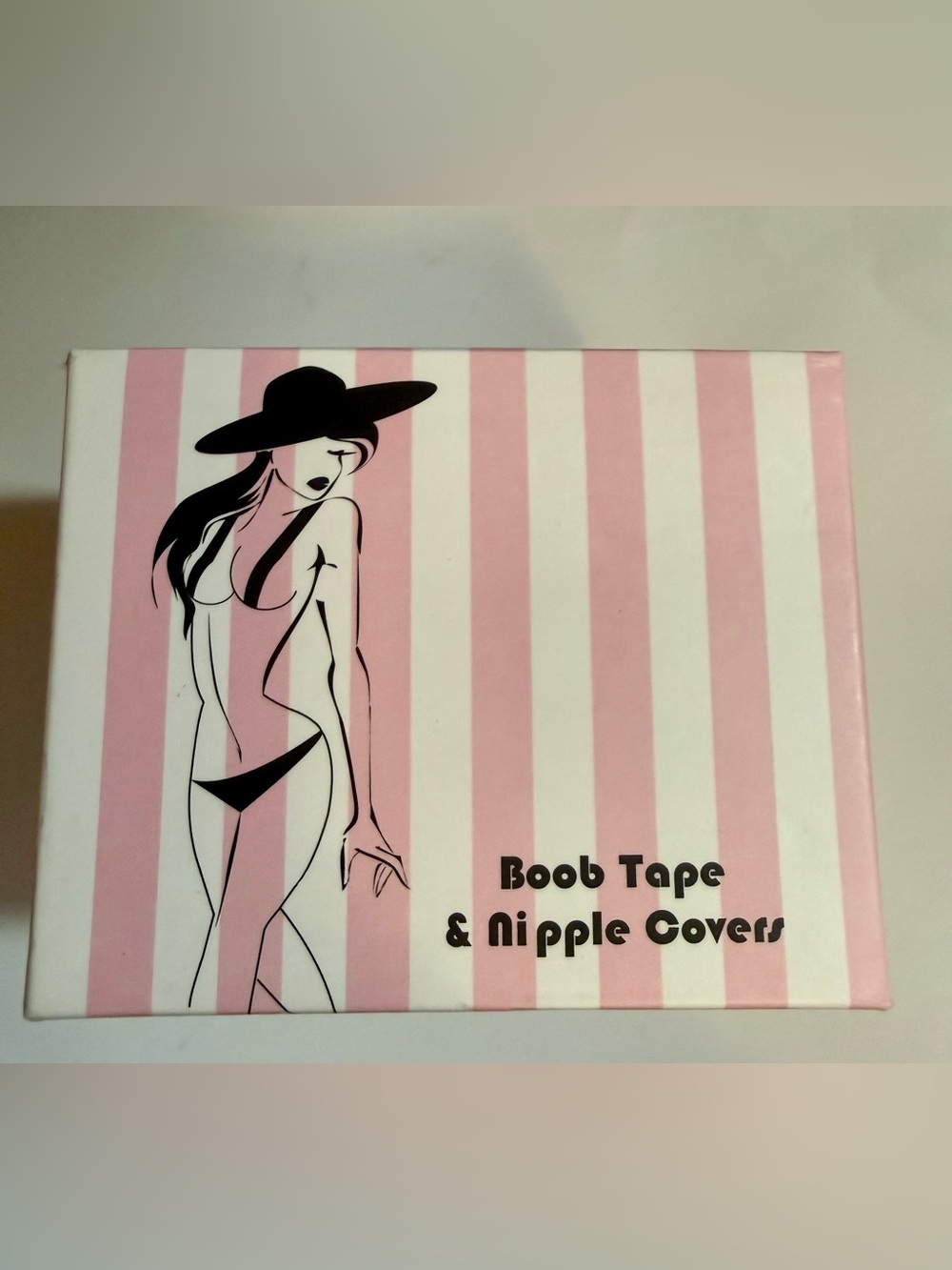 Pink Stripe Boob Tape & Nipple Covers